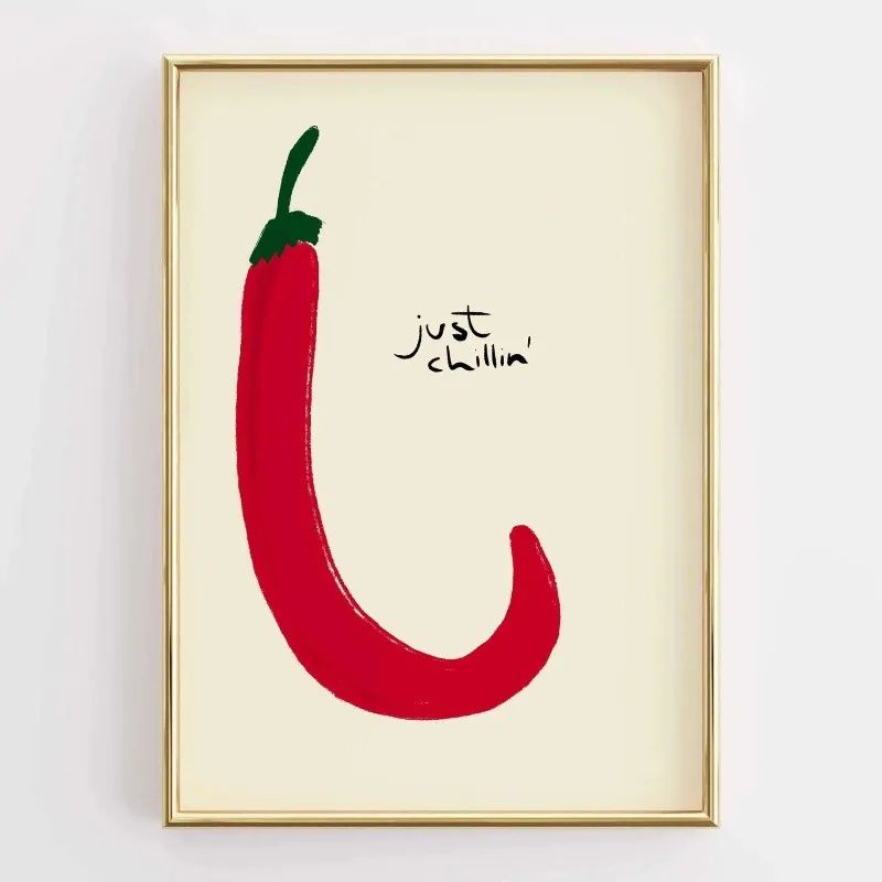 Funny Kitchen Quote Canvas Wall Art Retro Coffee Food Illustration Poster For Home Decor 20