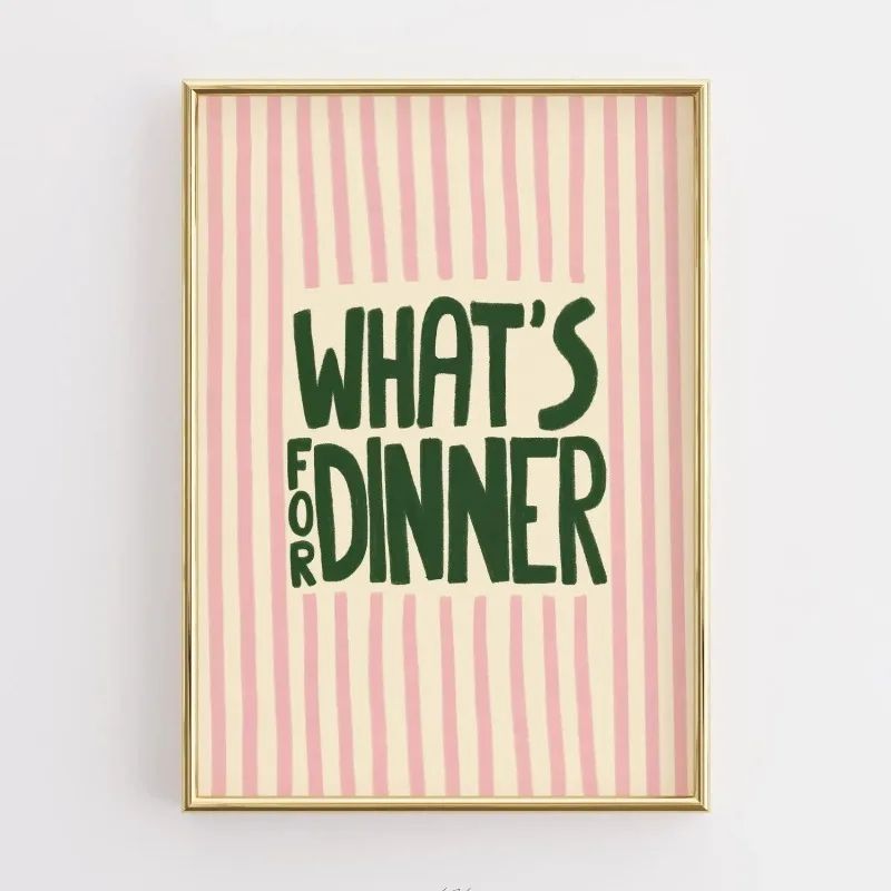 Funny Kitchen Quote Canvas Wall Art Retro Coffee Food Illustration Poster For Home Decor 28