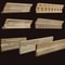 Vintage Wooden Carved Applique Trim European Miniature Furniture Decorative Craft Accent 1