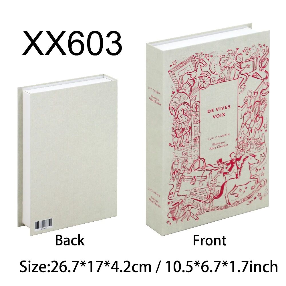 Modern Decorative Fake Book Box Set Luxury Coffee Table Bookshelf Display Decor 10