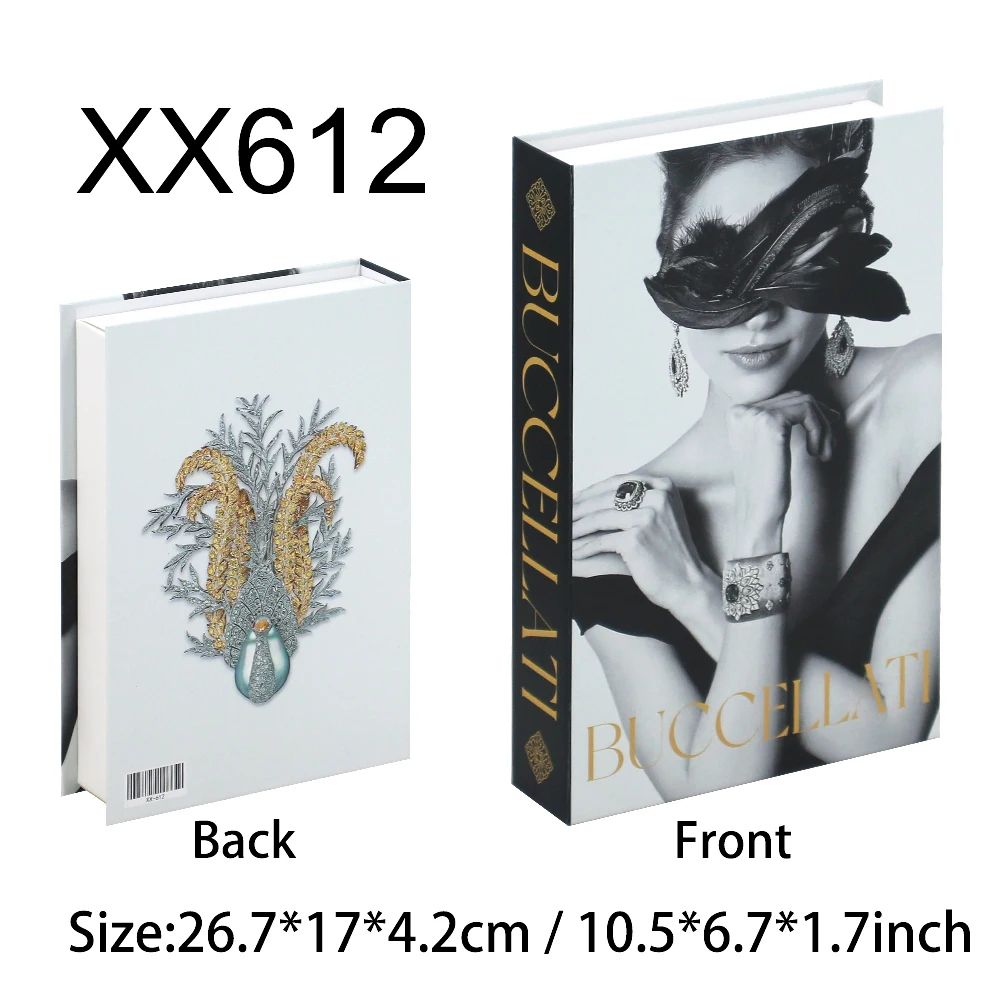 Modern Decorative Fake Book Box Set Luxury Coffee Table Bookshelf Display Decor 19