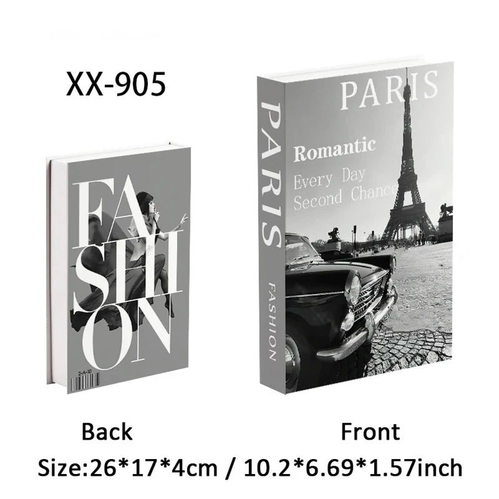 Modern Decorative Fake Book Box Set Luxury Coffee Table Bookshelf Display Decor 26