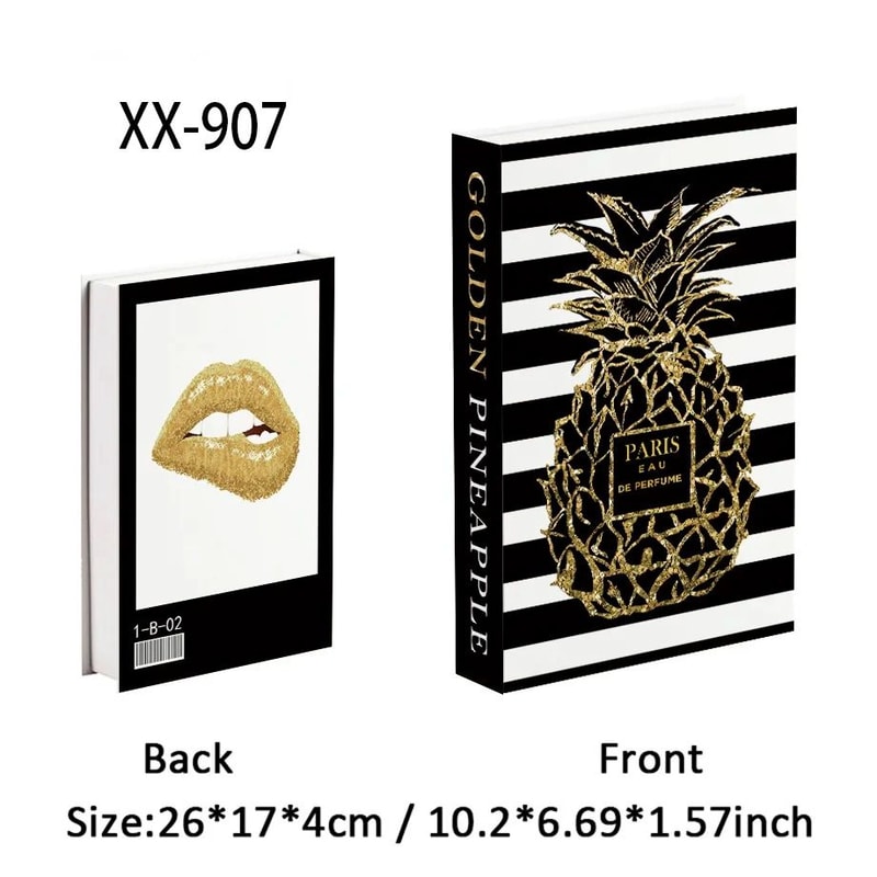 Modern Decorative Fake Book Box Set Luxury Coffee Table Bookshelf Display Decor 28