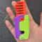 3D Printed Carrot Butterfly Fidget Knife Toy Funny Gravity Folding Stress Relief Gadget 18