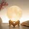 DIY Planet Moon Night Light 8cm Galaxy Painting Lamp With Wooden Stand 5