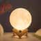 DIY Planet Moon Night Light 8cm Galaxy Painting Lamp With Wooden Stand 8