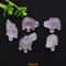 Mini Elephant Crystal Figurine Natural Healing Stone Animal Statue For Home Decor 16