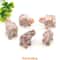 Mini Elephant Crystal Figurine Natural Healing Stone Animal Statue For Home Decor 29