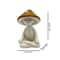 Meditation Mushroom Resin Figurine Cute Yoga Desktop Ornament For Home Garden Decor 3