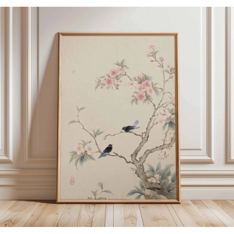 Ancient Pine Tree Canvas Wall Art Japanese Zen Nature Poster For Calm Home Decor 13
