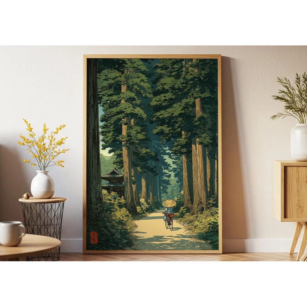 Ancient Pine Tree Canvas Wall Art Japanese Zen Nature Poster For Calm Home Decor 23