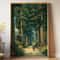 Ancient Pine Tree Canvas Wall Art Japanese Zen Nature Poster For Calm Home Decor 23