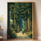 Ancient Pine Tree Canvas Wall Art Japanese Zen Nature Poster For Calm Home Decor 23