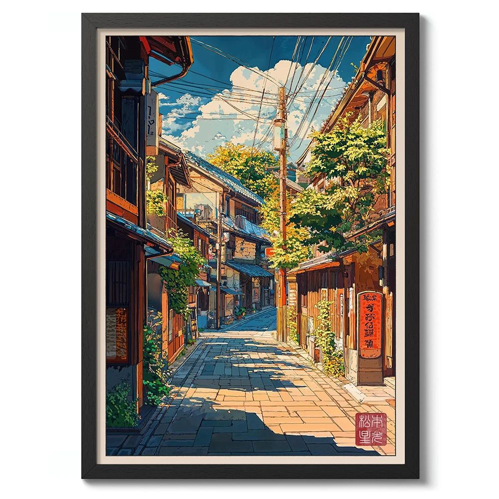 Ancient Pine Tree Canvas Wall Art Japanese Zen Nature Poster For Calm Home Decor 24