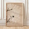 Retro Beige Floral Canvas Wall Art Minimalist Botanical Line Print For Modern Home Decor 6