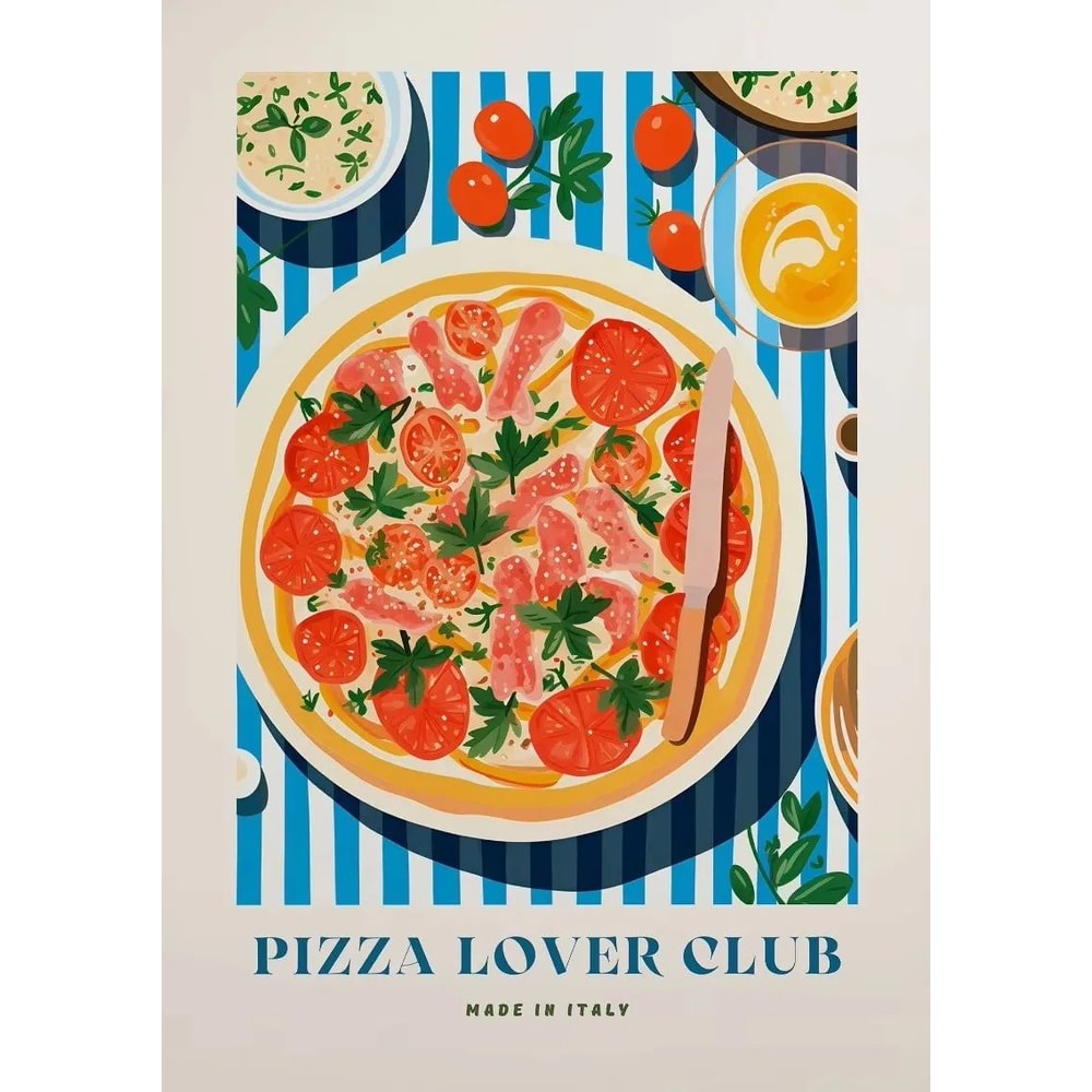 Aperol Spritz Cocktail Canvas Wall Art Italian Pizza Wine Negroni Kitchen Poster 7
