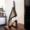 Abstract Wooden Curved Sculpture Decor Modern Irregular Desktop Bookshelf Ornament 0