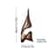 Abstract Wooden Curved Sculpture Decor Modern Irregular Desktop Bookshelf Ornament 4