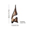 Abstract Wooden Curved Sculpture Decor Modern Irregular Desktop Bookshelf Ornament 4