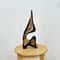 Abstract Wooden Curved Sculpture Decor Modern Irregular Desktop Bookshelf Ornament 5