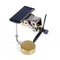 Solar Powered Copper Windmill Ornament Educational Metal Science Puzzle Decor 2