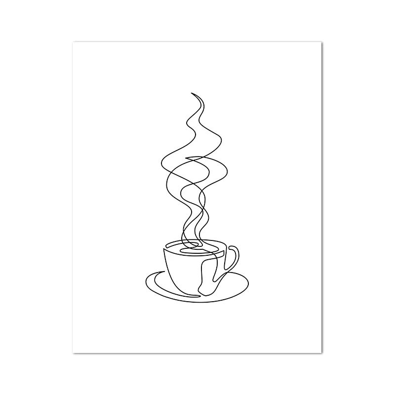 Coffee Guide Canvas Wall Art Modern Cafe Menu Poster For Kitchen Coffee Bar Decor 17