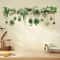 Floral Shelf Wall Stickers Decorative Potted Plant Decals For Living Room Bedroom 0