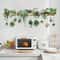 Floral Shelf Wall Stickers Decorative Potted Plant Decals For Living Room Bedroom 2