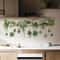 Floral Shelf Wall Stickers Decorative Potted Plant Decals For Living Room Bedroom 4