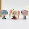 ReZero Rem Emilia Mini Anime Figure Set Cute PVC Desk Decoration Collectible 3