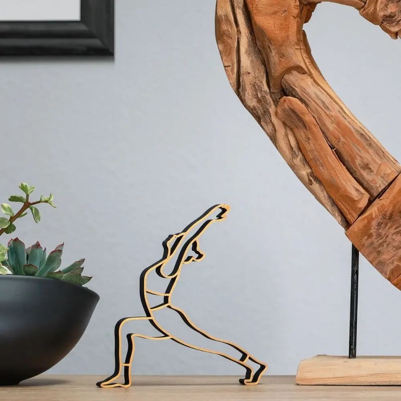 Modern Minimalist Yoga Sculpture Zen Meditation Figure Ornament For Home Decor 2