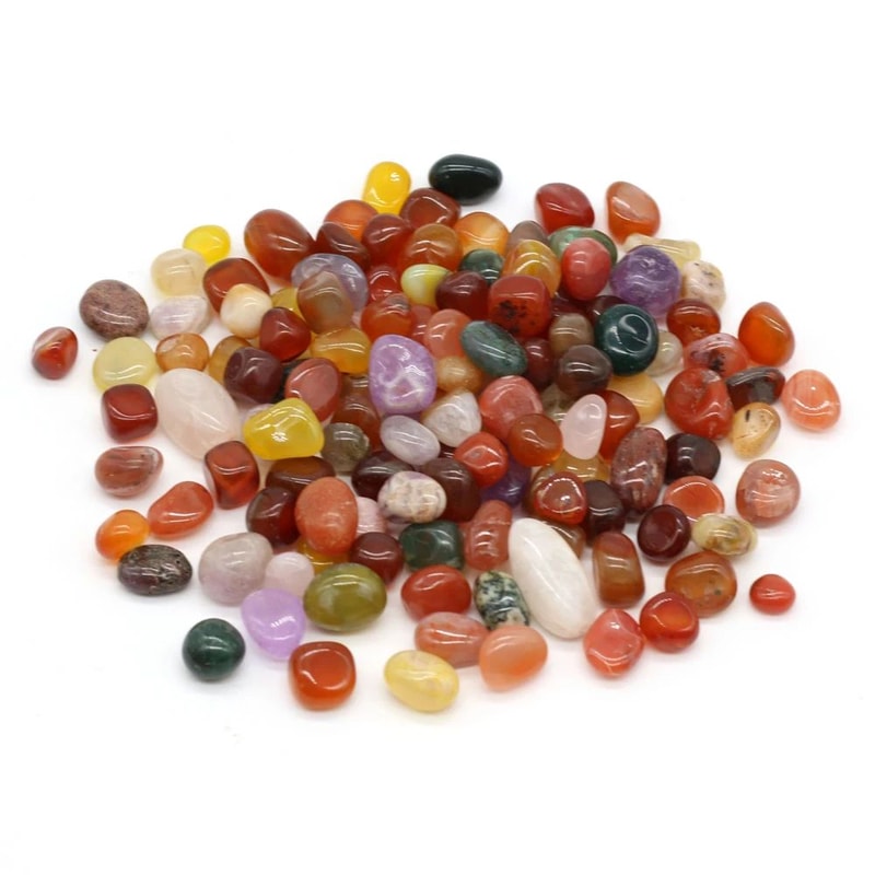 Natural Rain Flower Stone Pebbles Colorful Crystal Gravel For Fish Tanks Home Decor 7