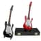 Mini Electric Guitar Model Ornament Wooden Musical Instrument Collectible Decor 5