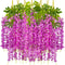 Artificial Violet Vine Flowers Hanging Fake Floral Garland For Wedding Home Decor 7
