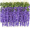 Artificial Violet Vine Flowers Hanging Fake Floral Garland For Wedding Home Decor 10