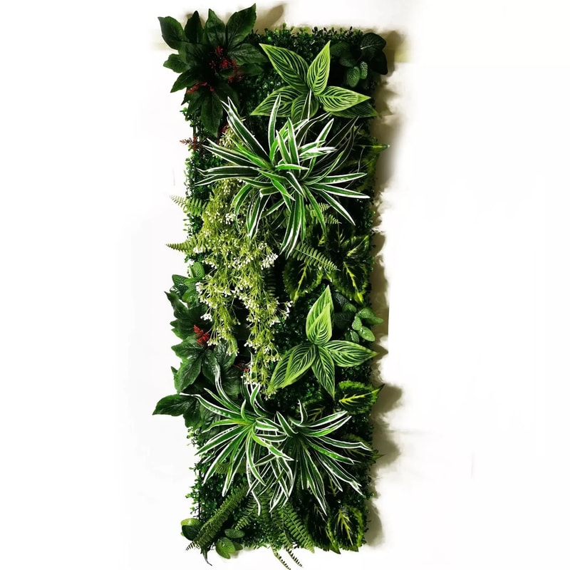Artificial Subtropical Plant Wall Panel Green Grass Fence Backdrop For Wedding Home Decor 6