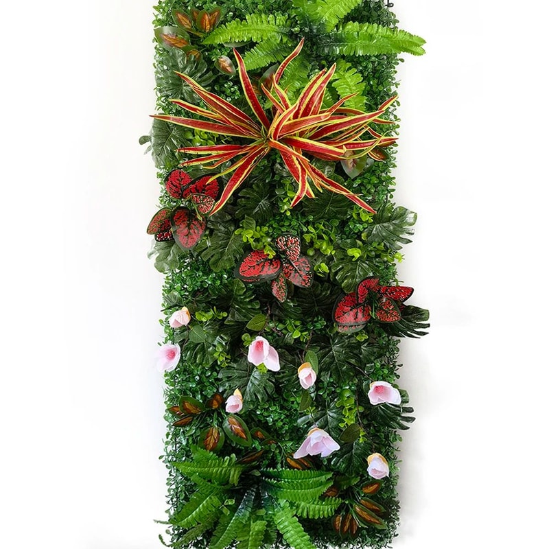 Artificial Subtropical Plant Wall Panel Green Grass Fence Backdrop For Wedding Home Decor 9