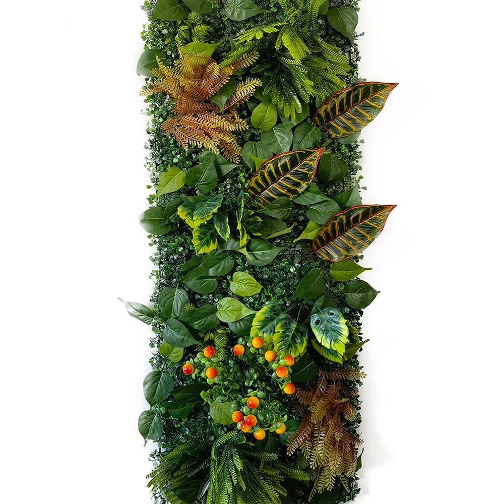 Artificial Subtropical Plant Wall Panel Green Grass Fence Backdrop For Wedding Home Decor 16