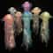 DIY Jellyfish Night Light Portable Ocean LED Hanging Lamp For Bedroom Party Decor 0