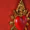 Heart Flame Arrow Resin Wall Pendant Modern Romantic Decorative Hanging Ornament 3