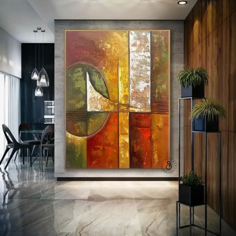 Abstract Gold Texture Canvas Wall Art Handmade Minimalist Oil Painting For Living Room Decor 11