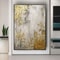 Abstract Gold Texture Canvas Wall Art Handmade Minimalist Oil Painting For Living Room Decor 13