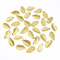 100pcs Golden Silk Leaf Decorations Artificial Christmas Wedding Craft Leaves 0