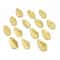100pcs Golden Silk Leaf Decorations Artificial Christmas Wedding Craft Leaves 4