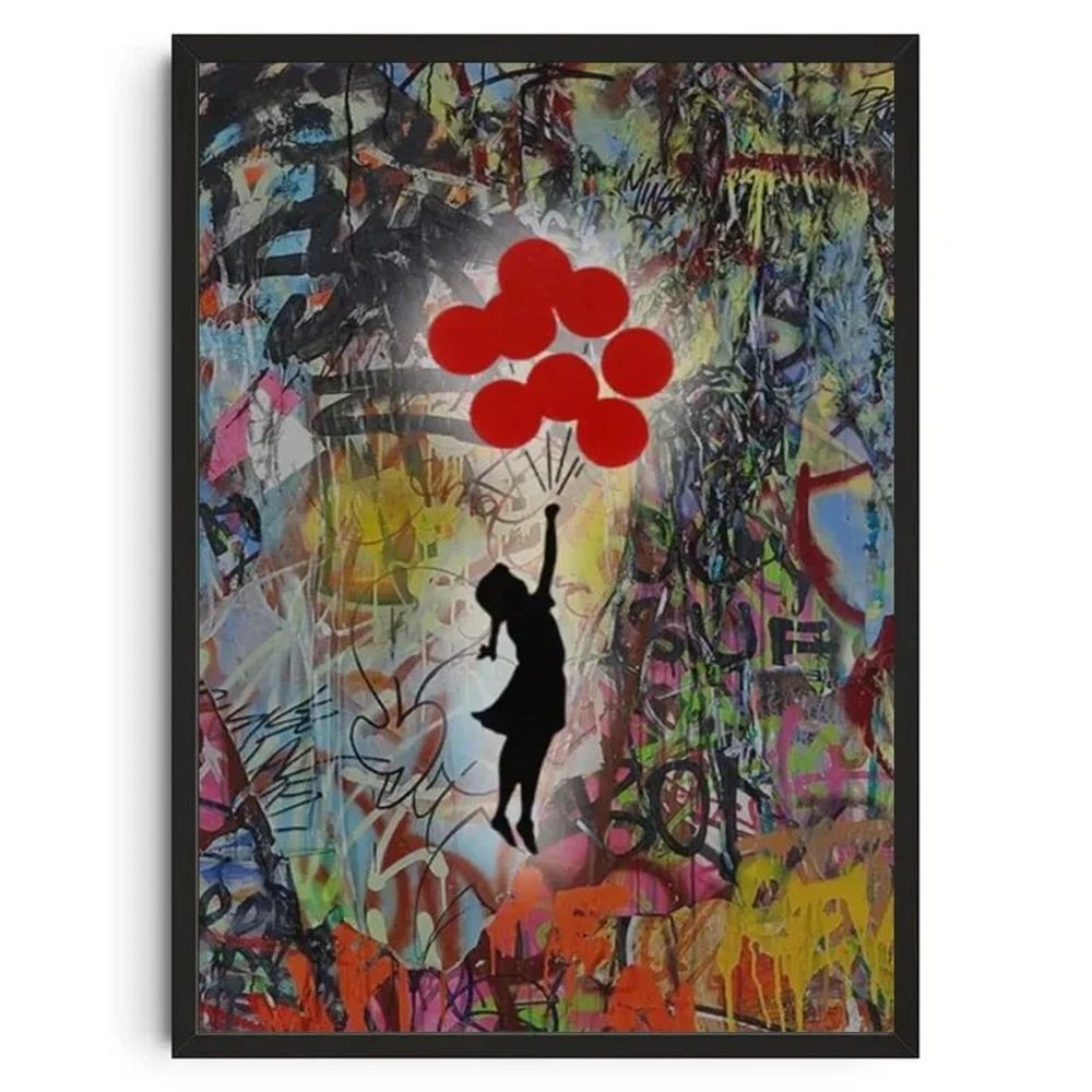 Banksy Inspired Graffiti Canvas Wall Art Modern Street Art Poster For Living Room Decor 15
