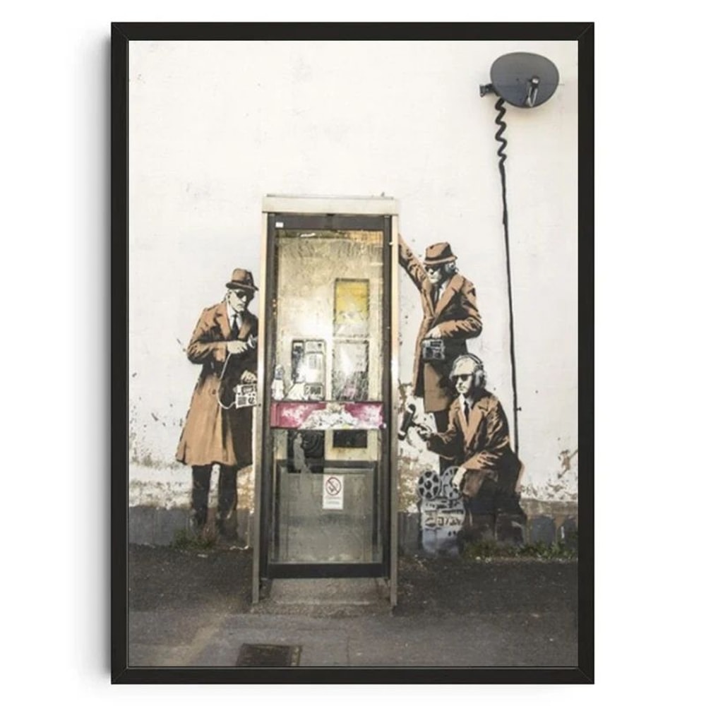 Banksy Inspired Graffiti Canvas Wall Art Modern Street Art Poster For Living Room Decor 22