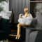 Cloud Girl Abstract Sculpture Modern Resin Art Figurine For Luxury Home Decor 2