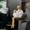 Cloud Girl Abstract Sculpture Modern Resin Art Figurine For Luxury Home Decor 2