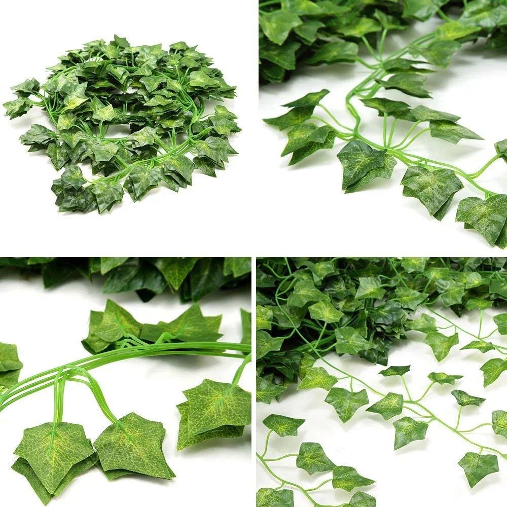 Artificial Ivy Leaf Garland Silk Green Vine Foliage For Home Garden Decor 3