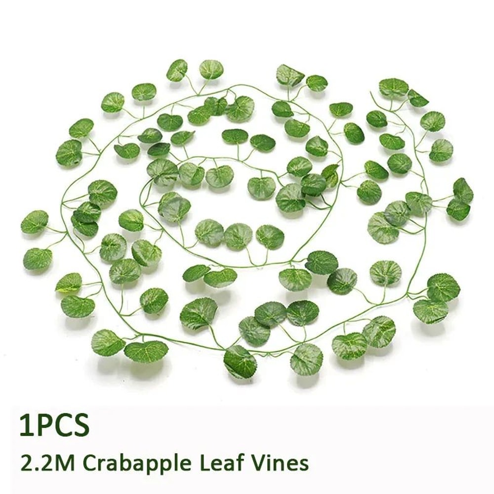 Artificial Ivy Leaf Garland Silk Green Vine Foliage For Home Garden Decor 7